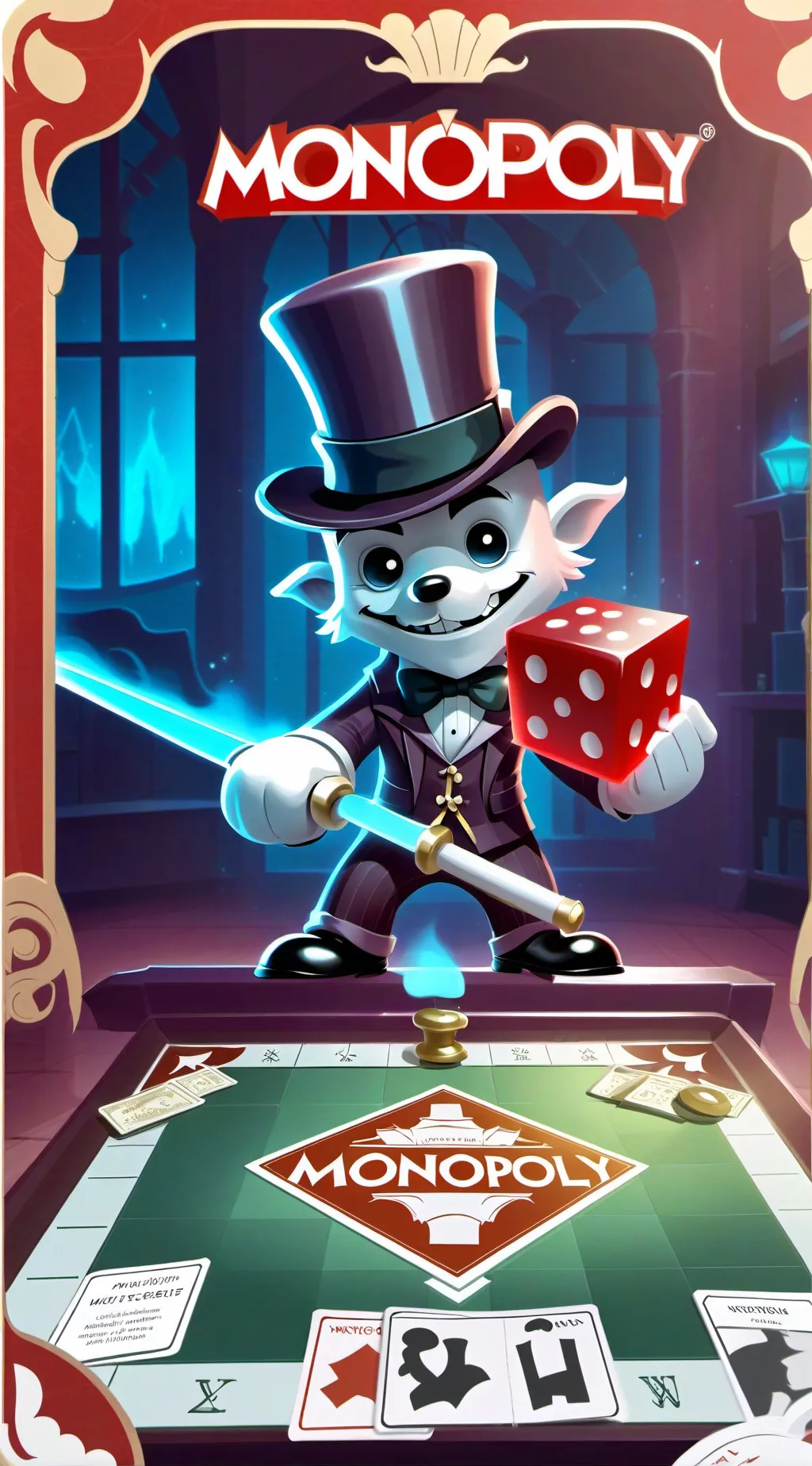 ai character: DW MONOPOLY background