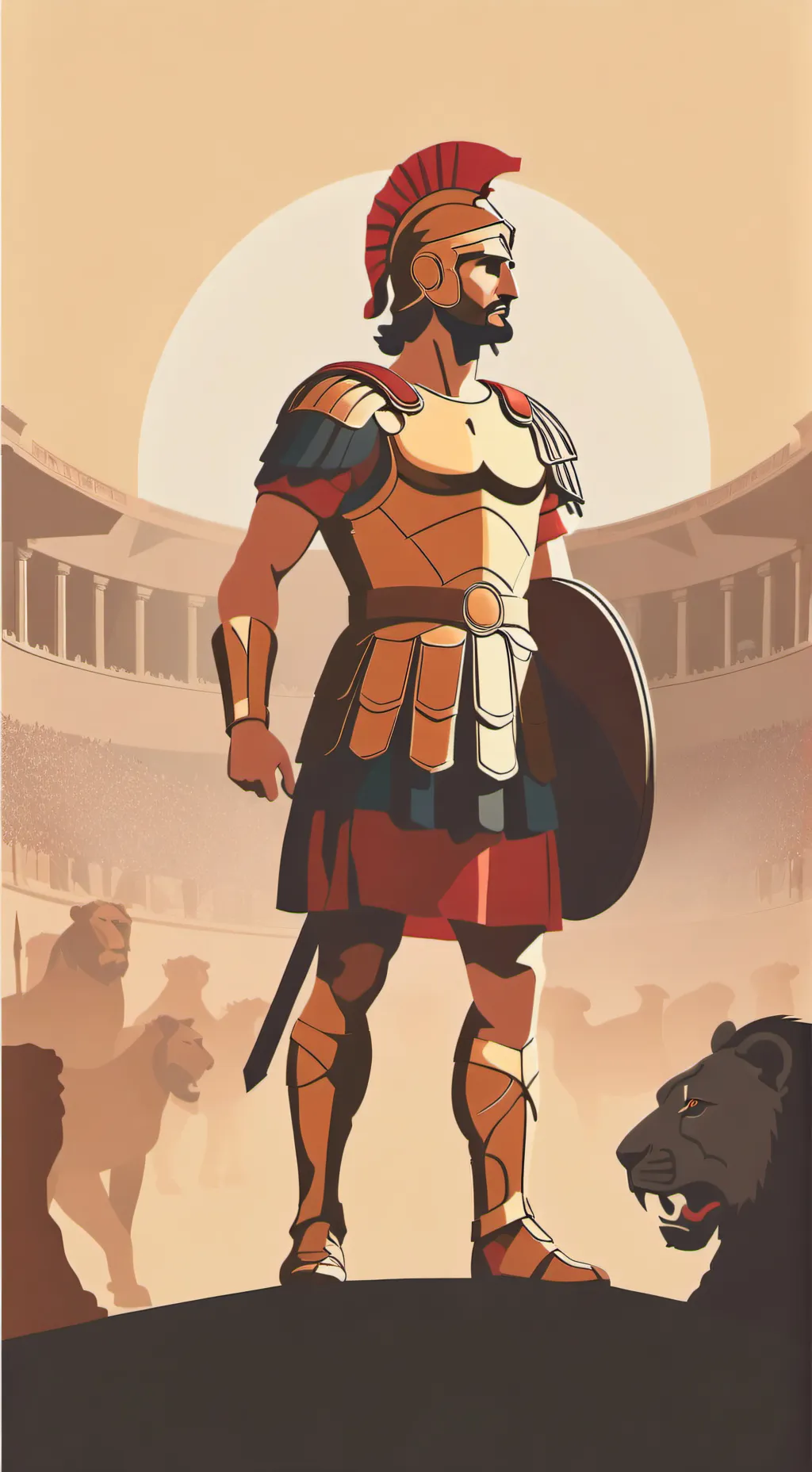 ai character: Empire Romain background