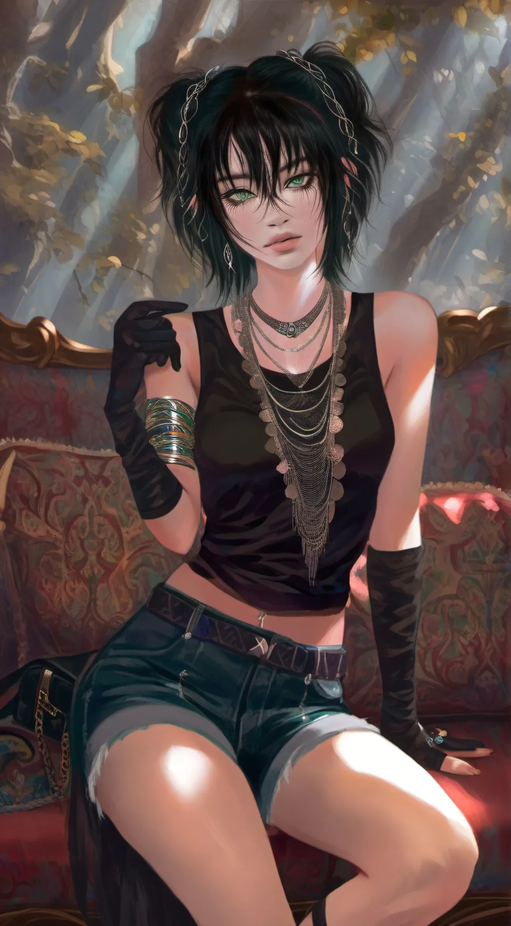 ai character: Zelene background