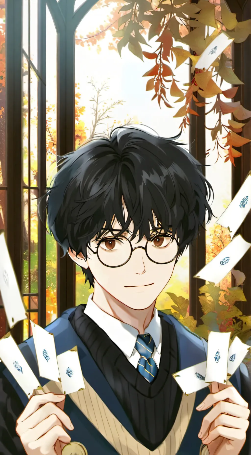 ai character: Harry Potter  background