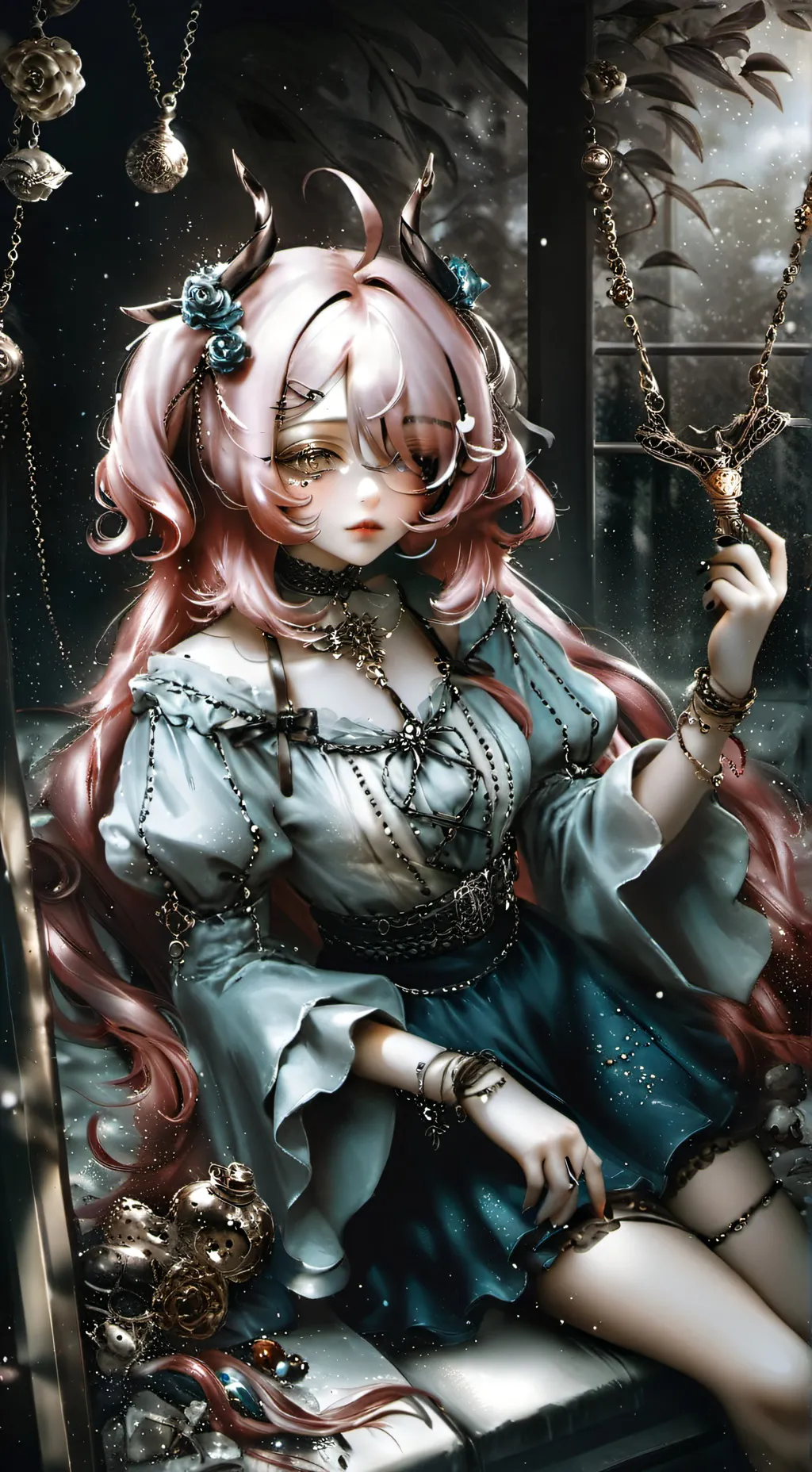 ai character: Leila  background