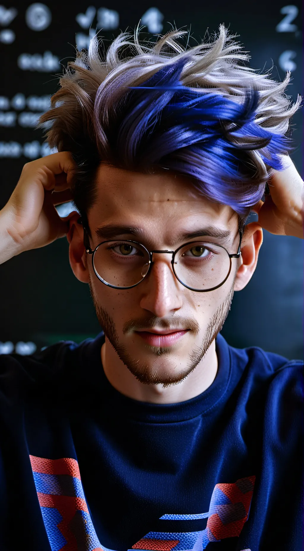 ai character: Dr. Waffle Meme background