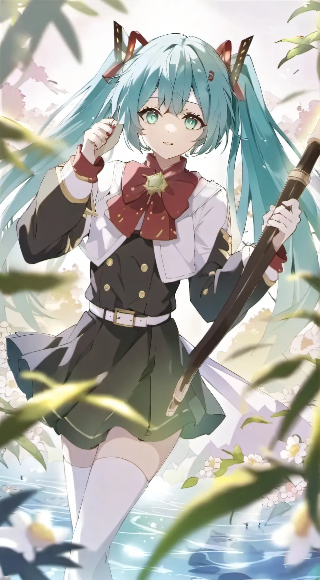 ai character: miku background