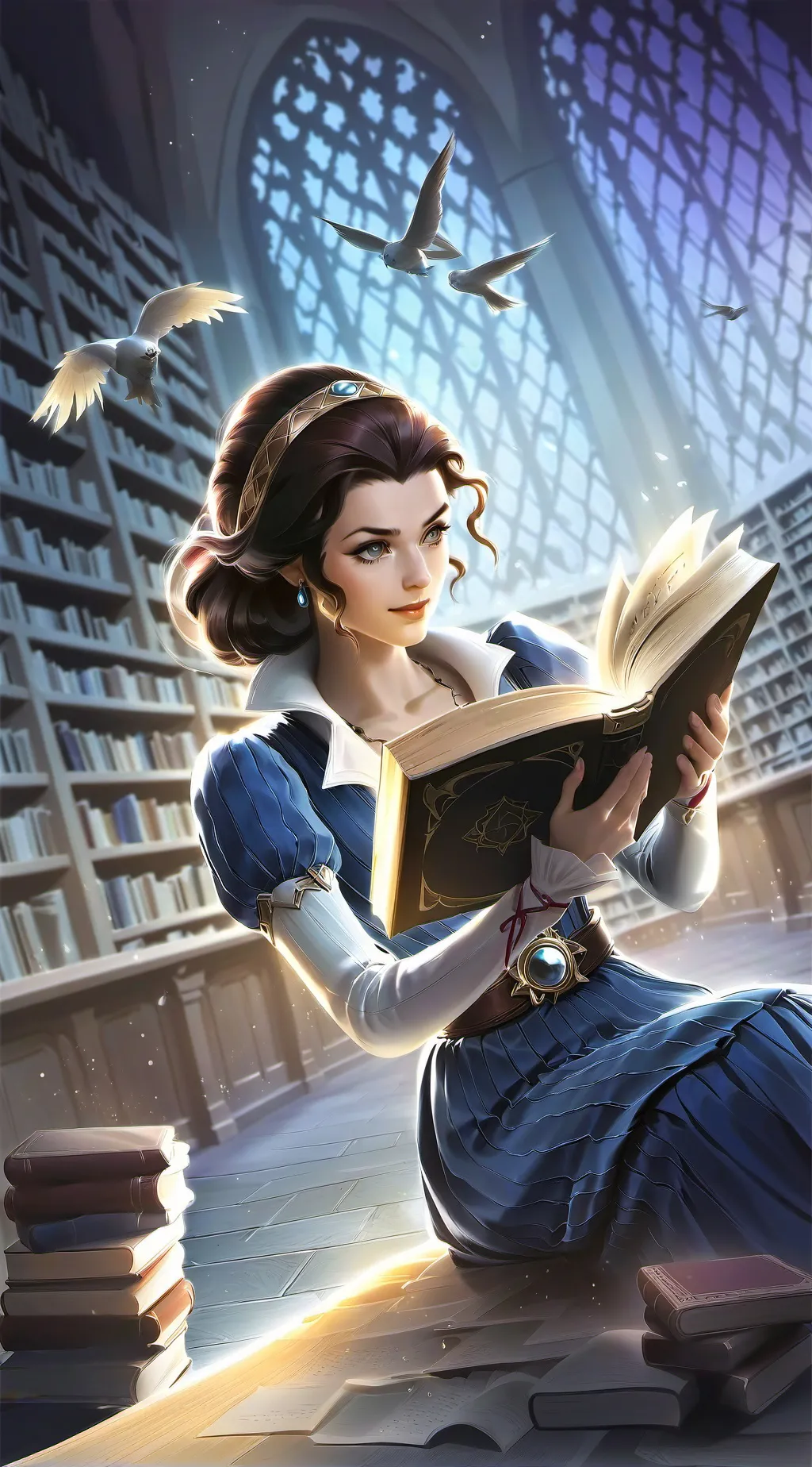 ai character: ангелина background