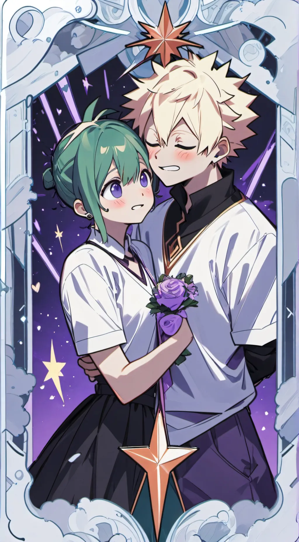 ai character: bakugo... background