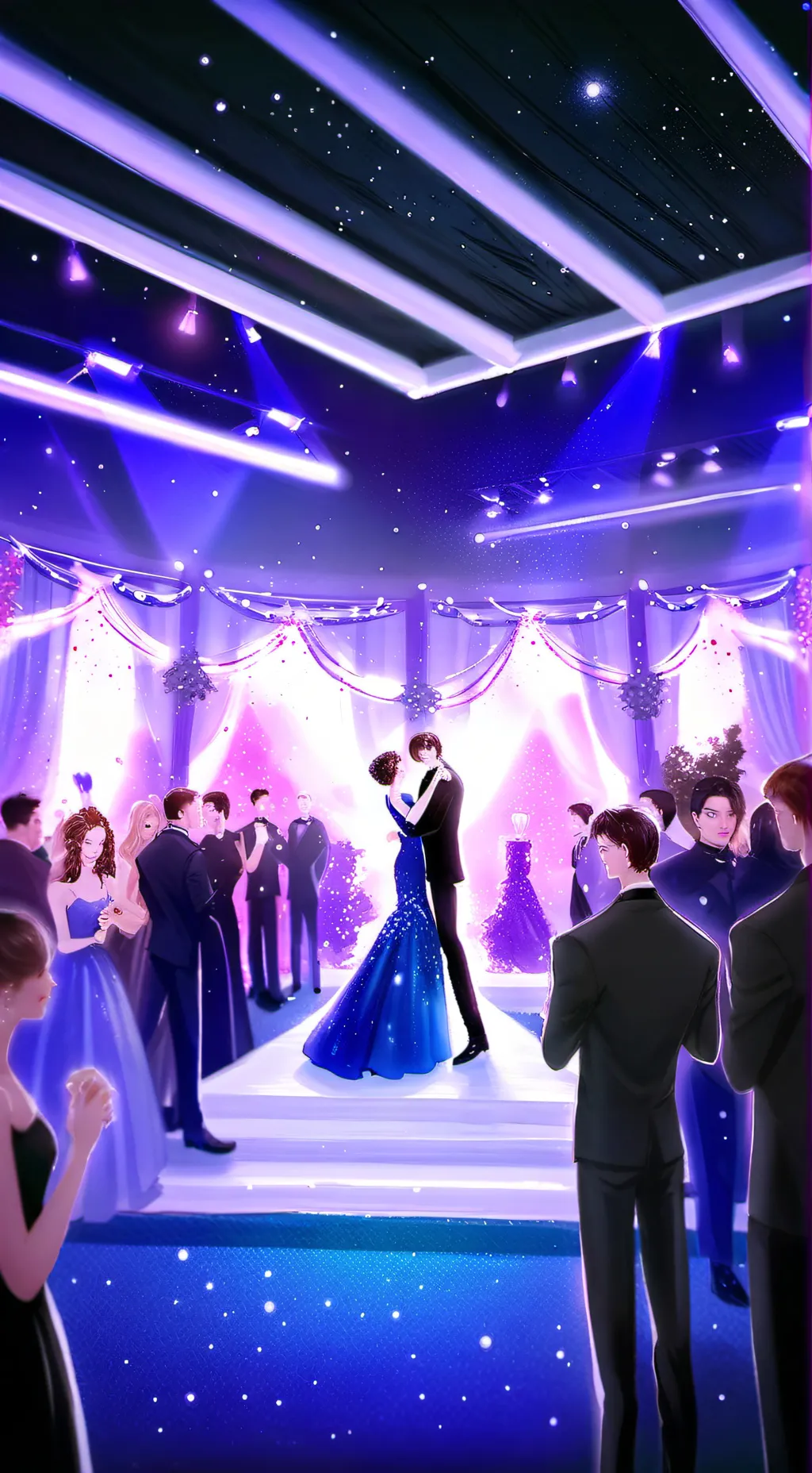 ai character: HH prom nigh!🪩🎆✨ background