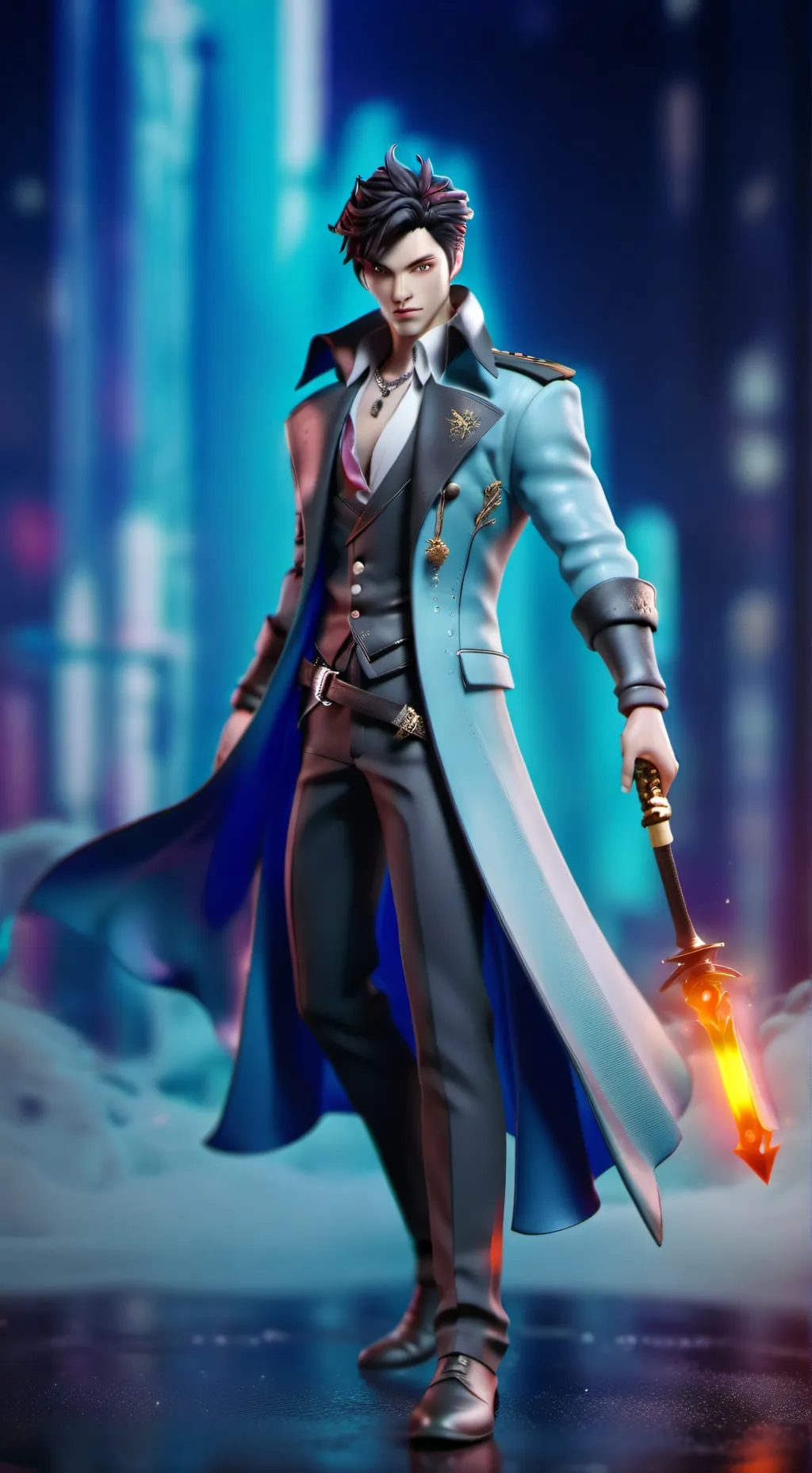 ai character: Prince x servant  background