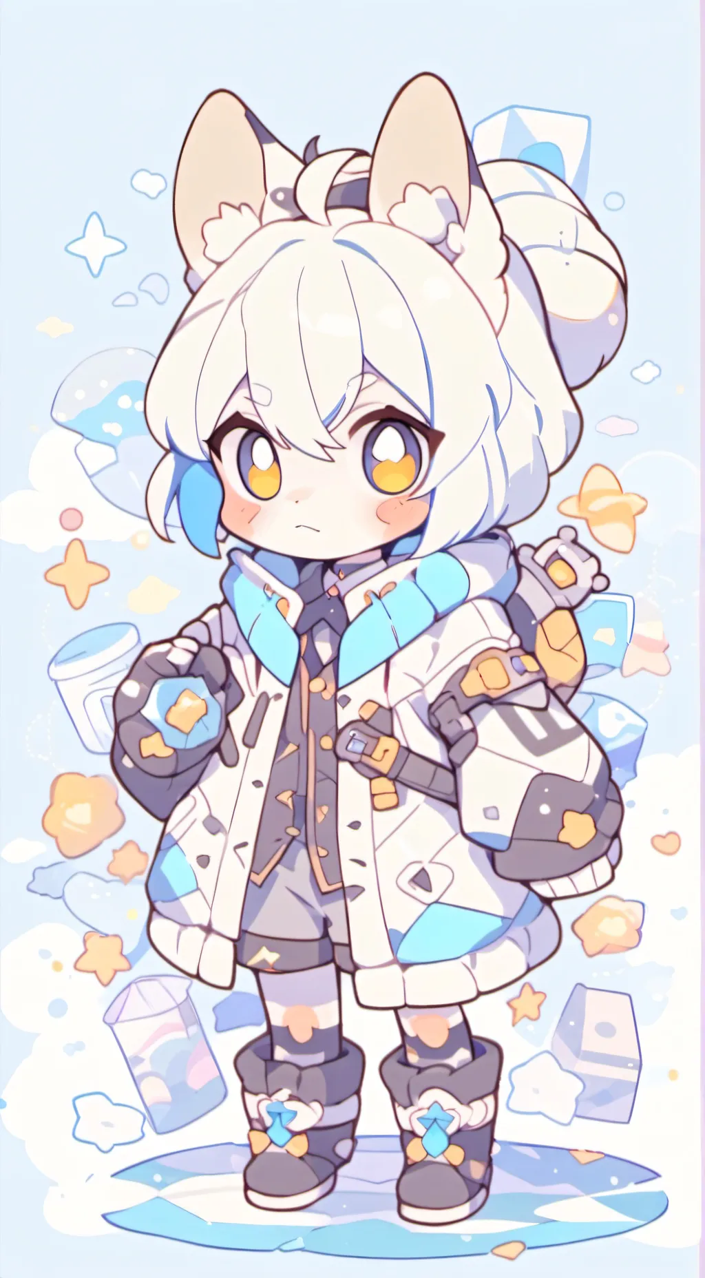 ai character: Murry furry background