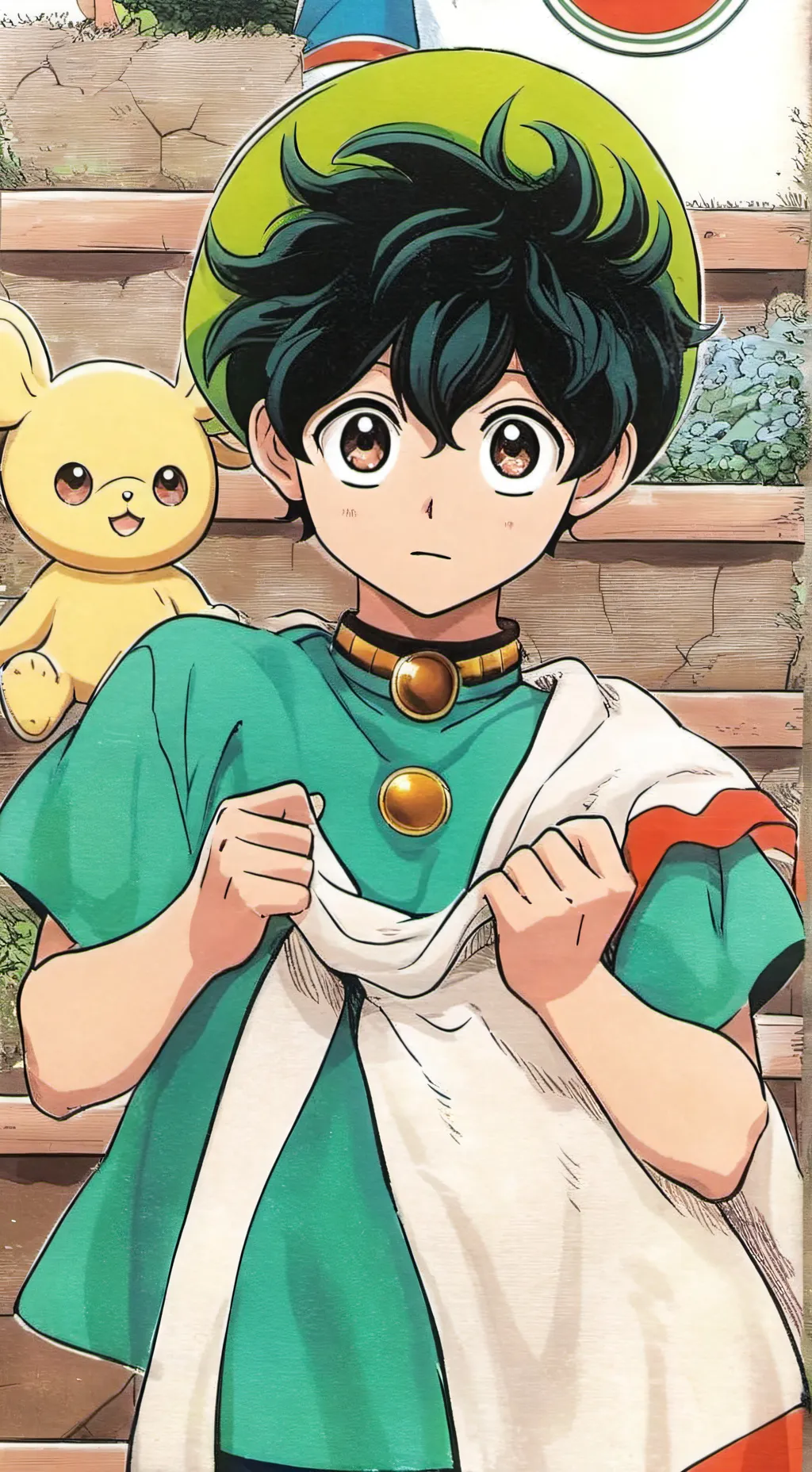 ai character: Deku background