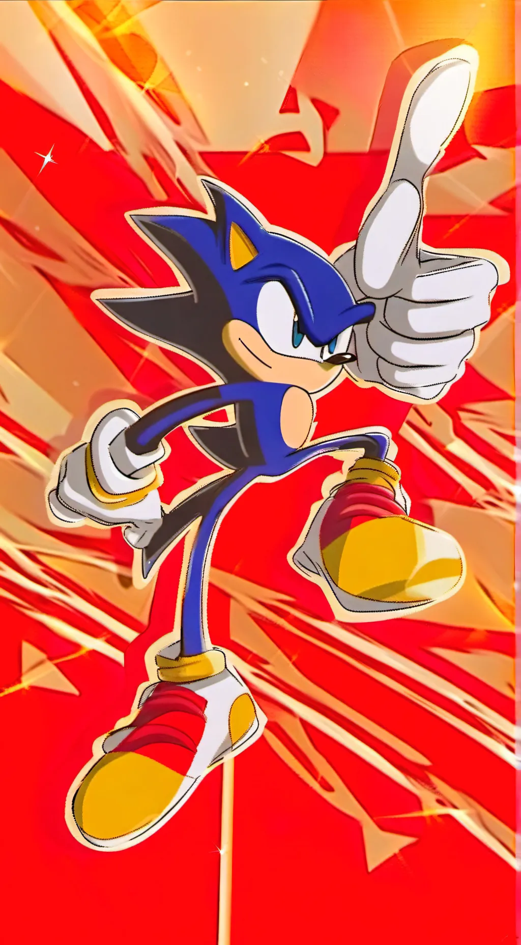 ai character: Super Sonic background