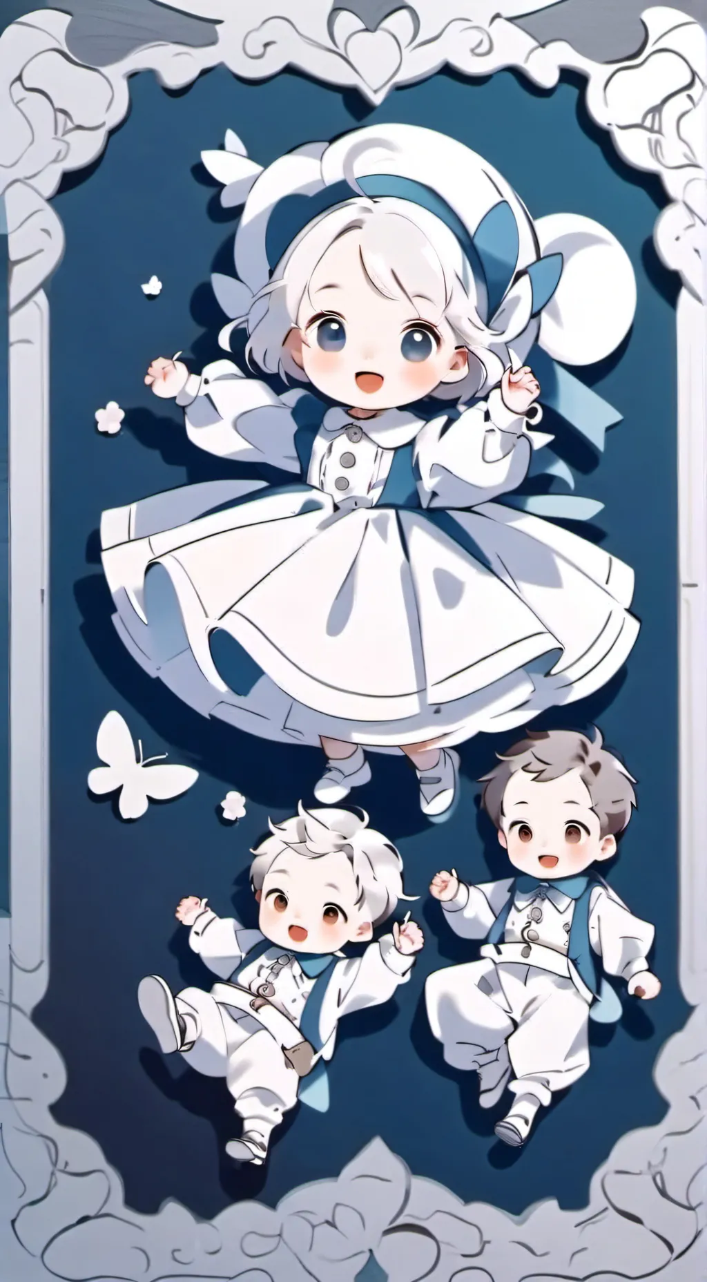 ai character: babies background