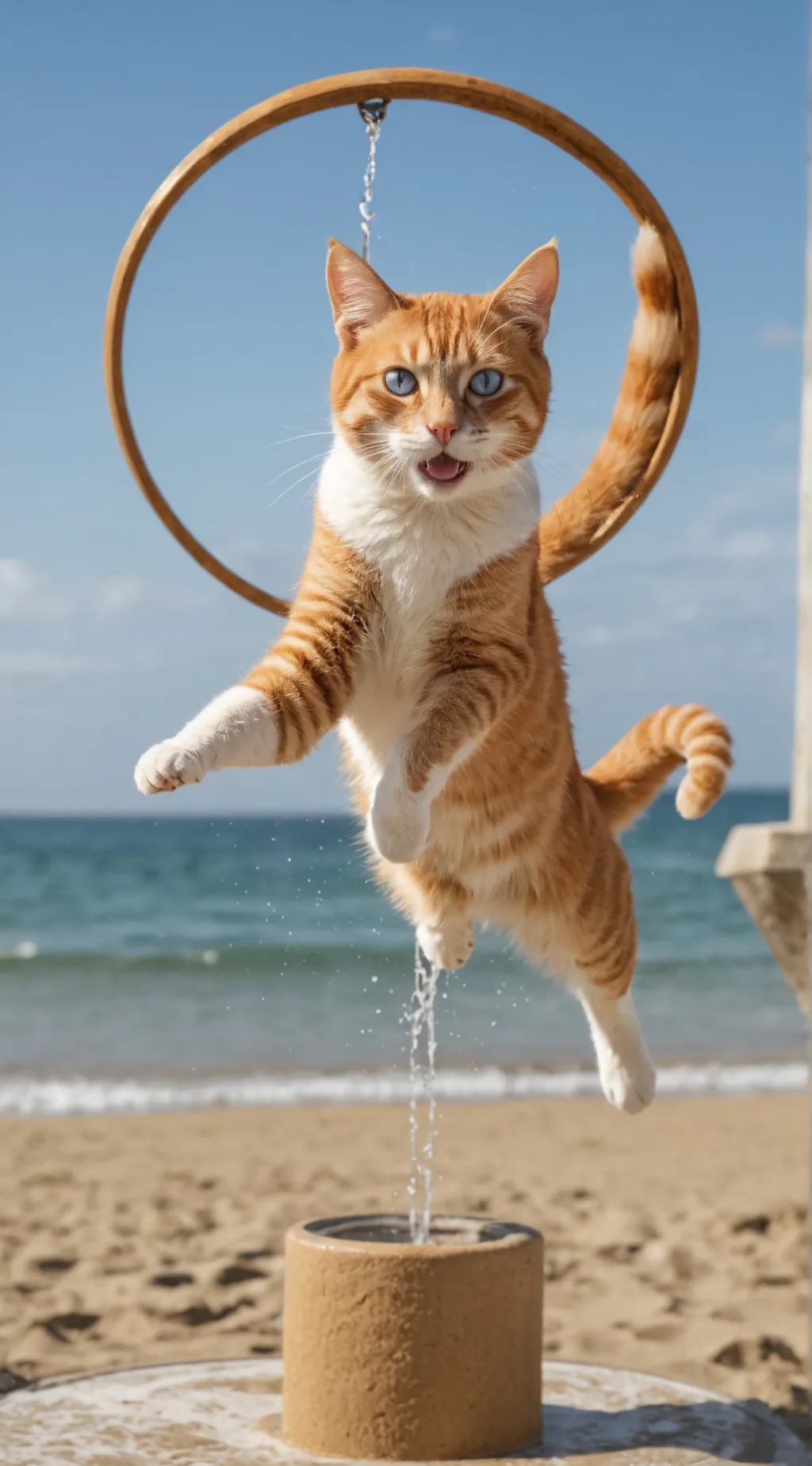 ai character: Beach day hb background