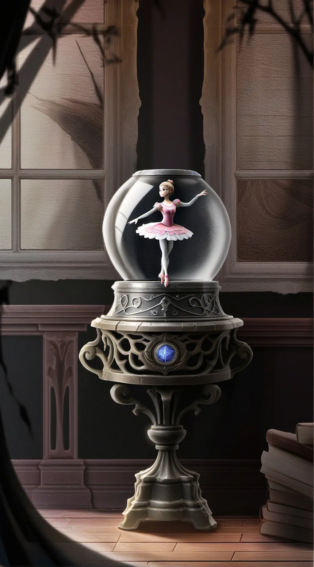 ai character: Grandma's Attic background