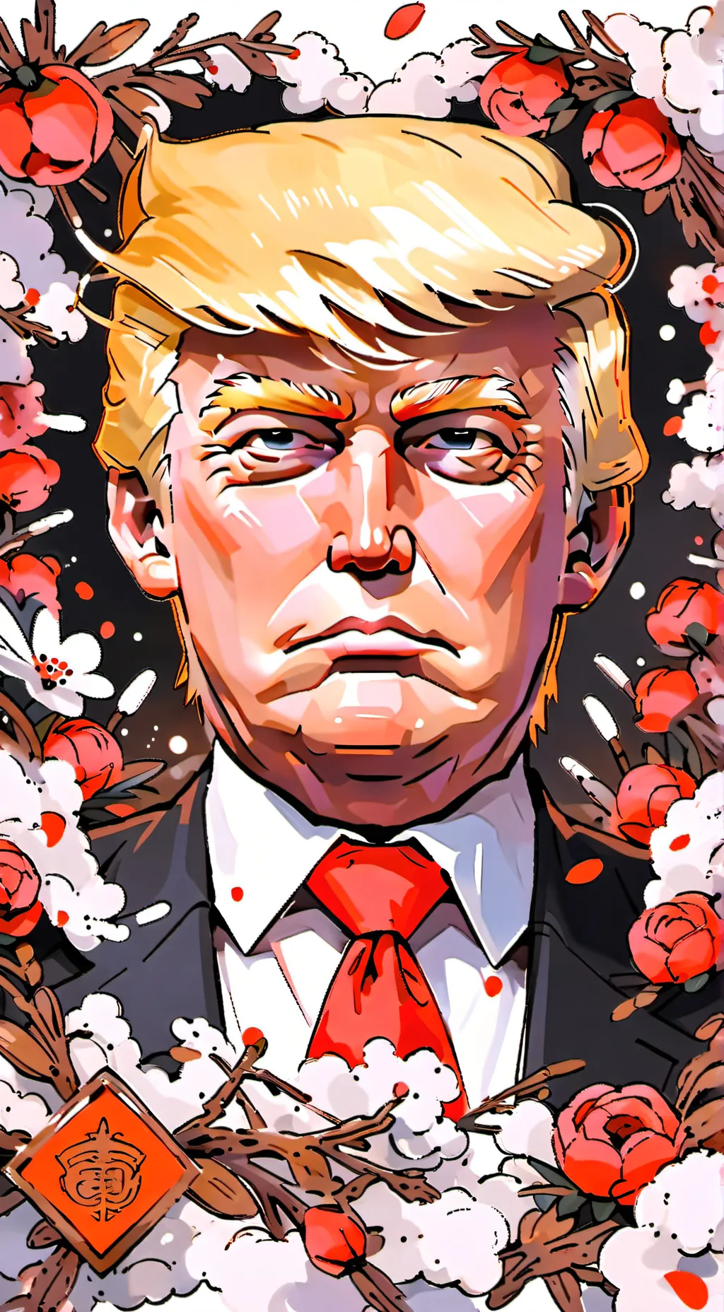 ai character: Трамп background