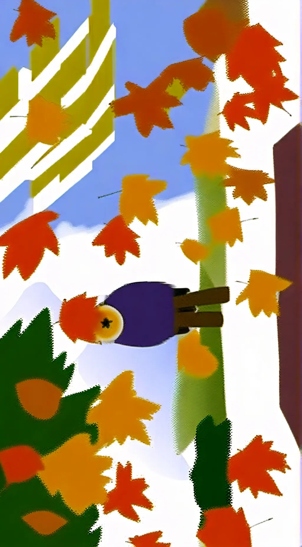 ai character: dw fluffy my oc :D background