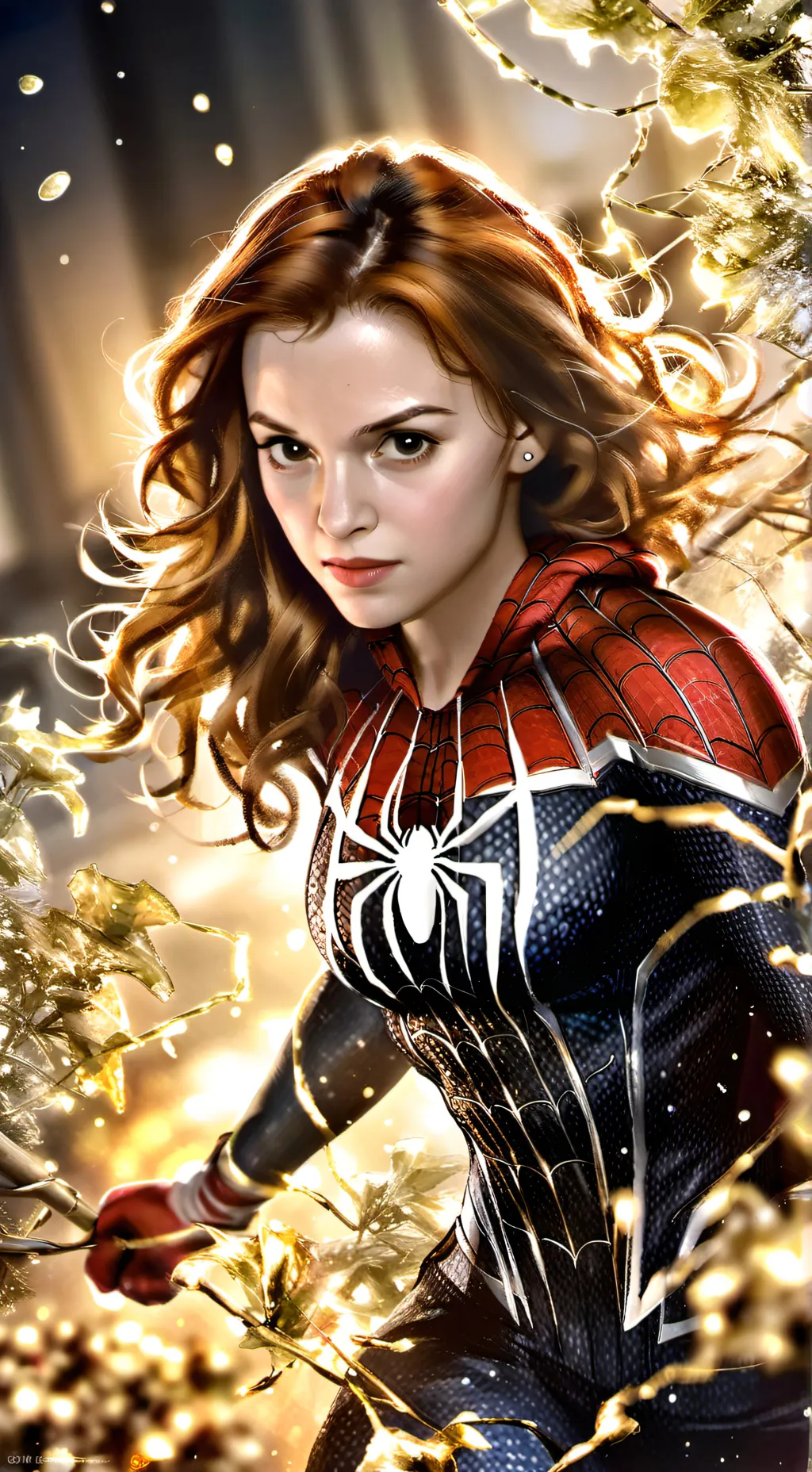 ai character: HermioneSpidergirl background