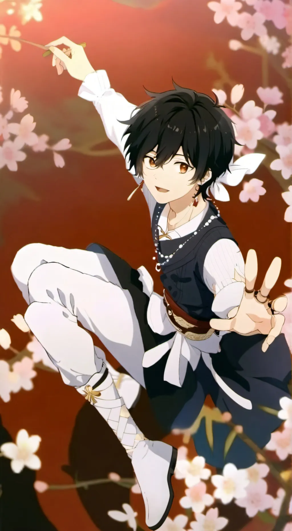 ai character: changed vacation  background