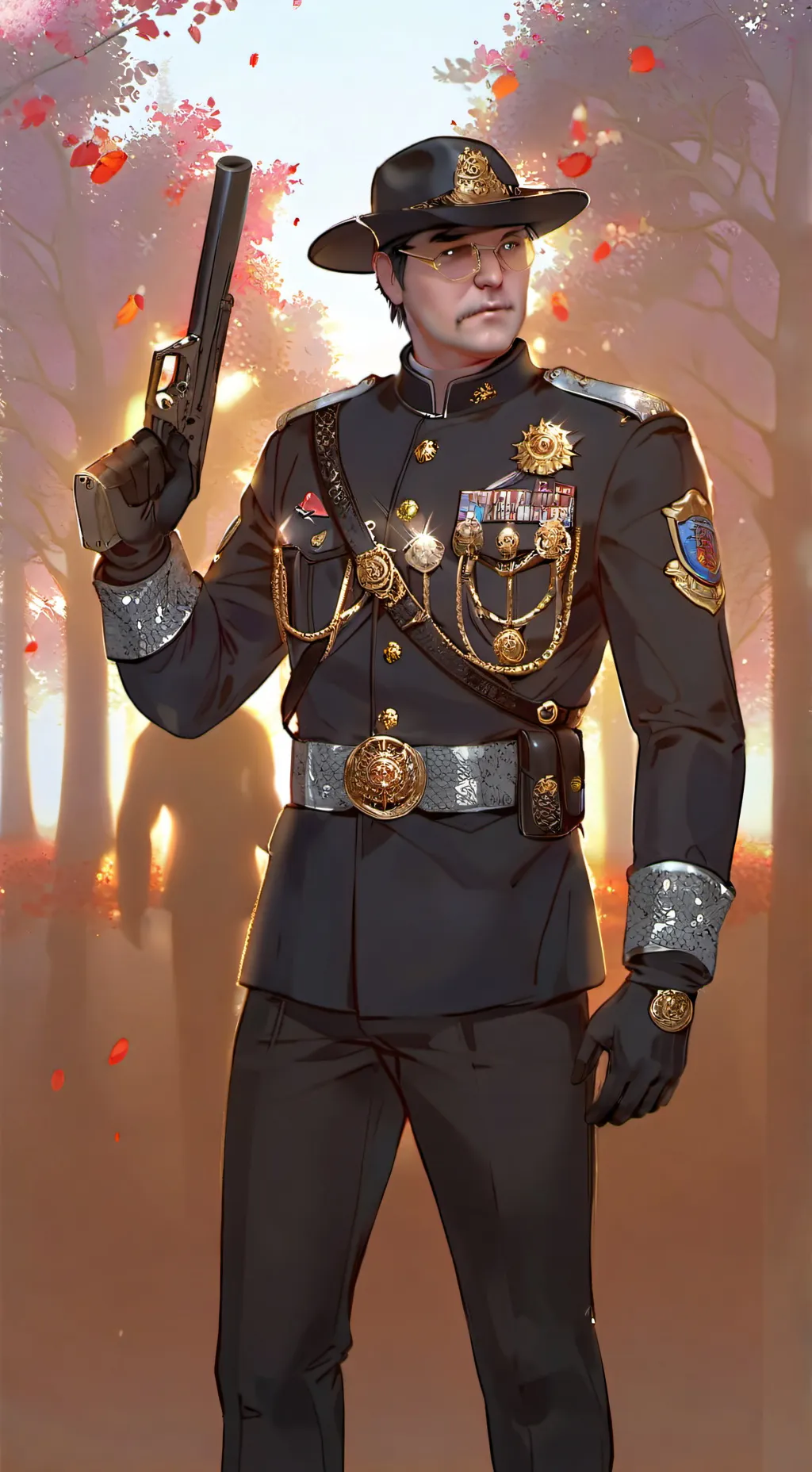 ai character: meme license check background