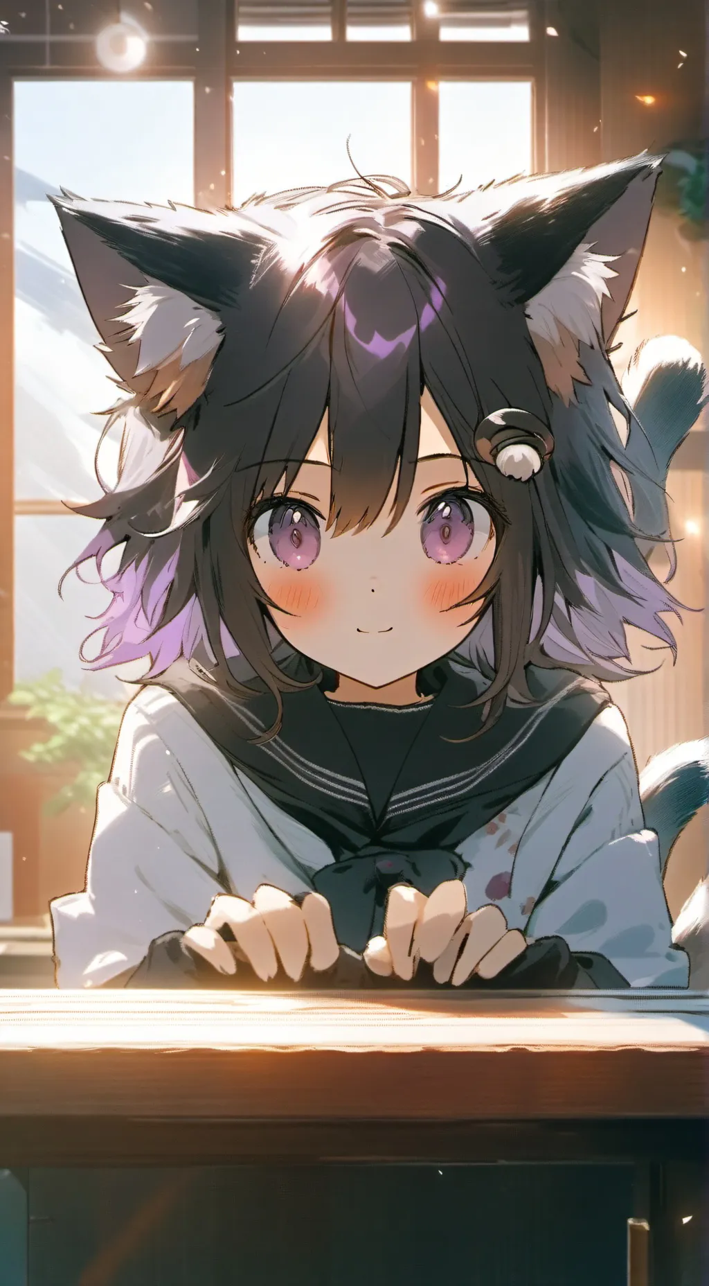 ai character: Neko Spirit Harmony background