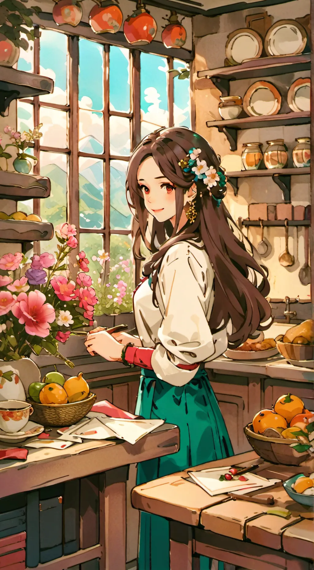 ai character: tu falsa novia background