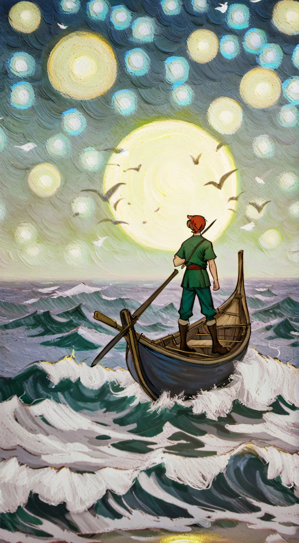 ai character: Peter Pan background