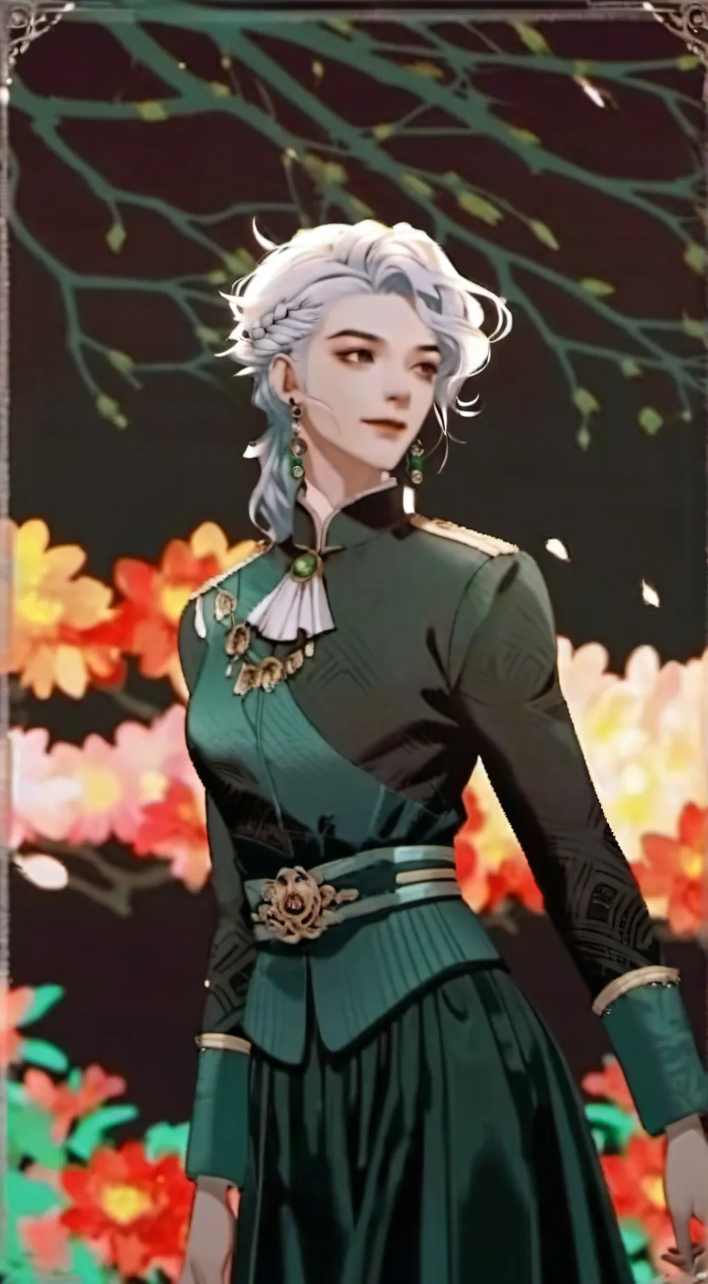 ai character: yandere sasuke  background