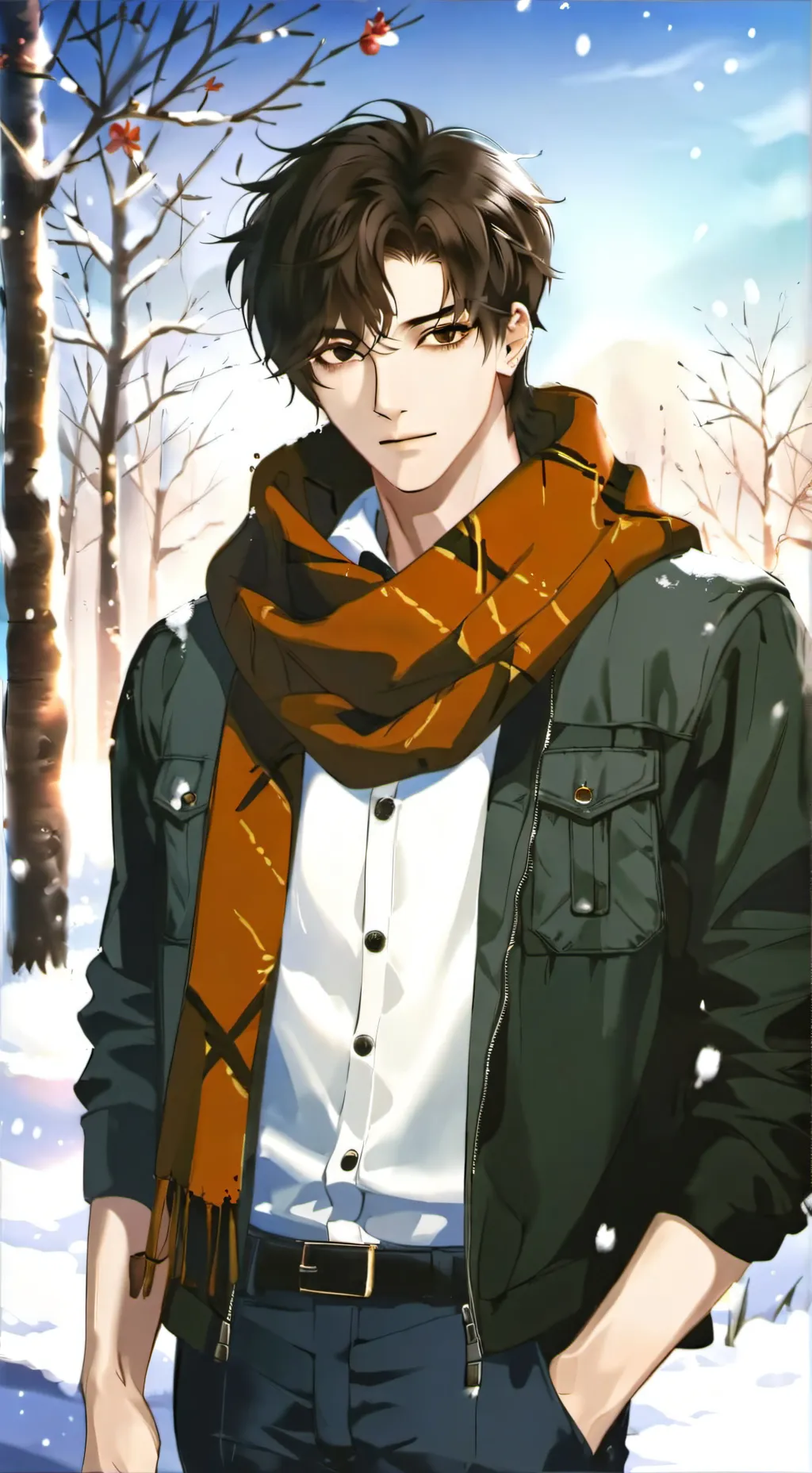 ai character: •kavien• background