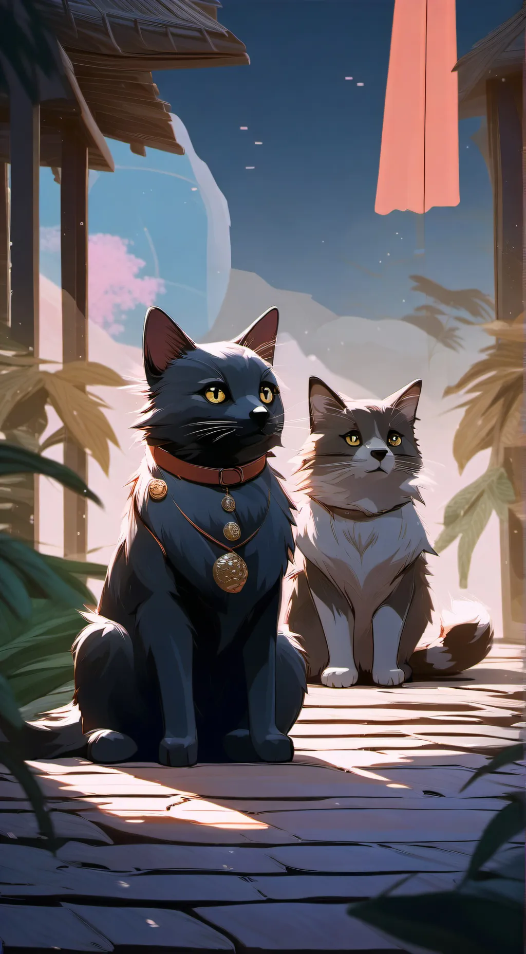 ai character: gatinho background