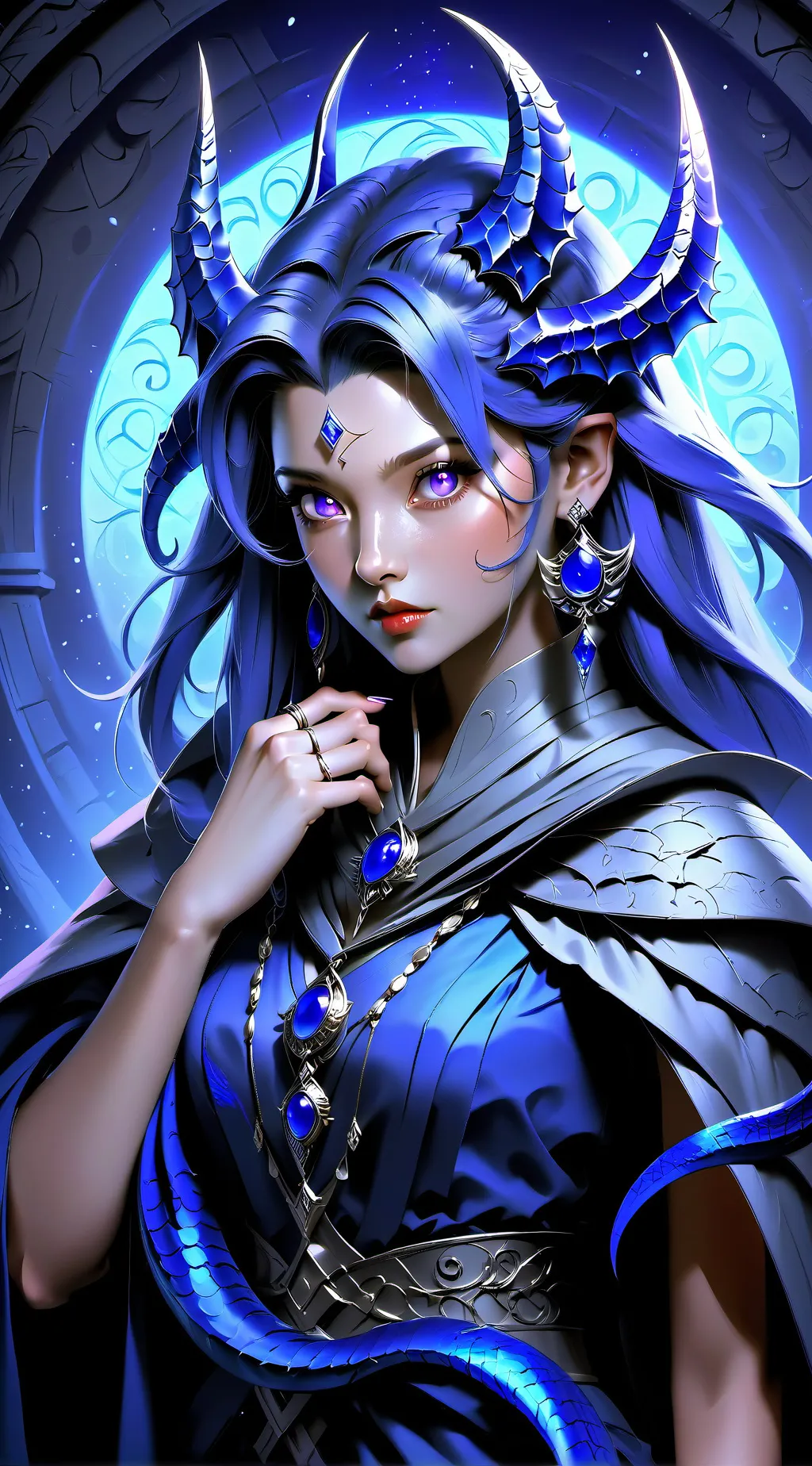 ai character: Luna  background