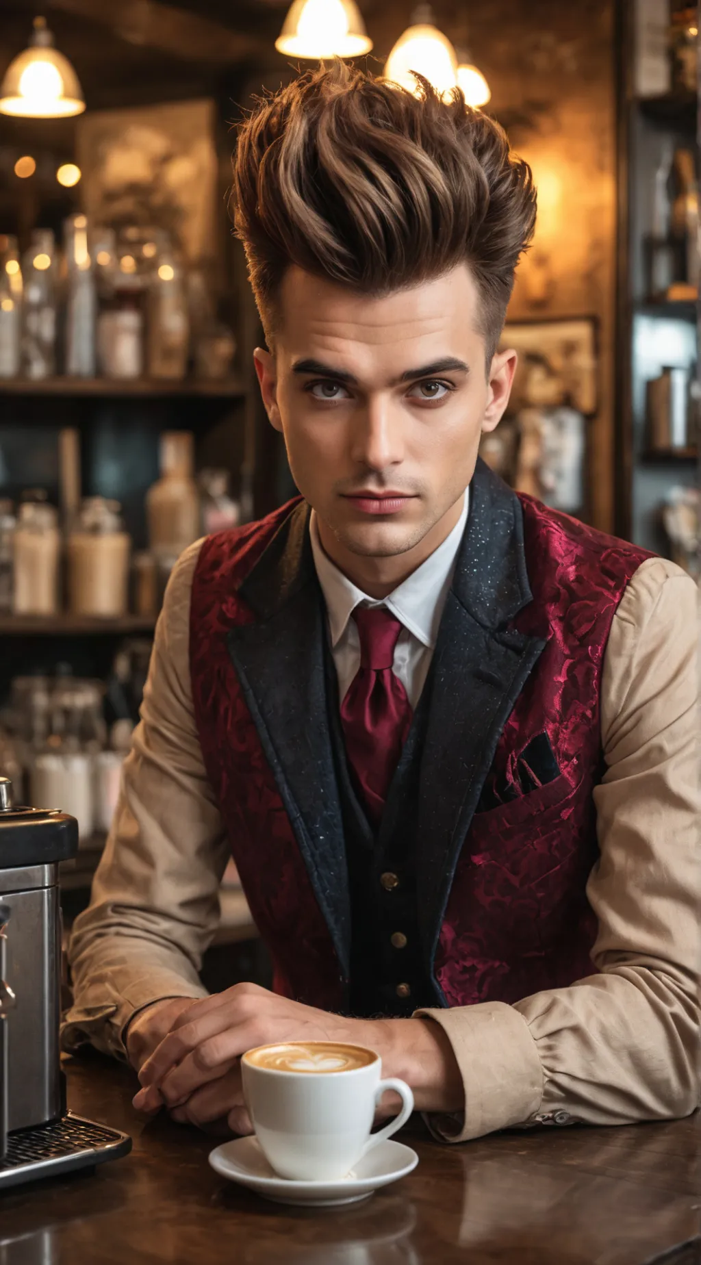 ai character: Flirty Volcano background