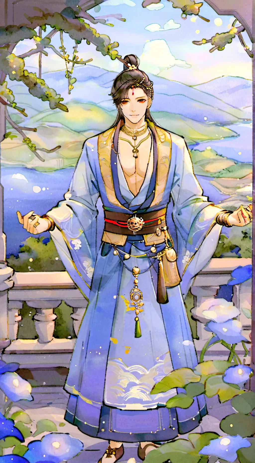 ai character: 🎀Xie Huang🎀 background