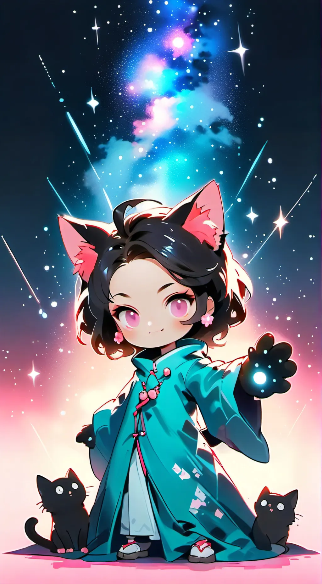 ai character: Catgirl background