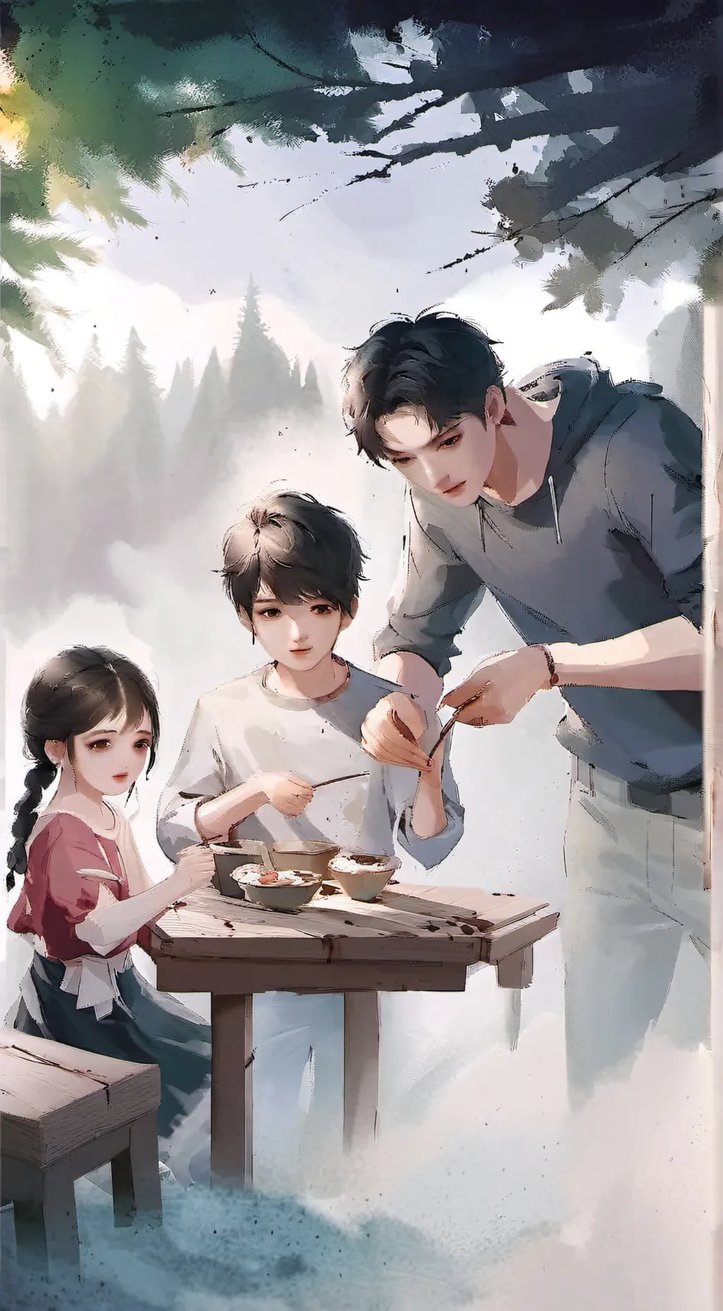 ai character: Poor family  background