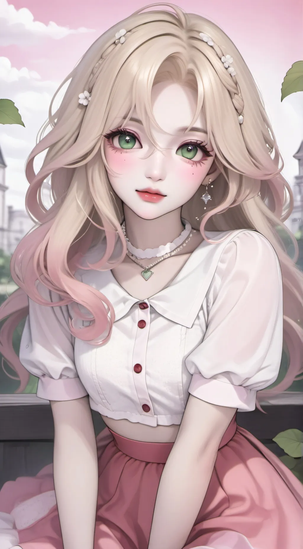 ai character: Flora background