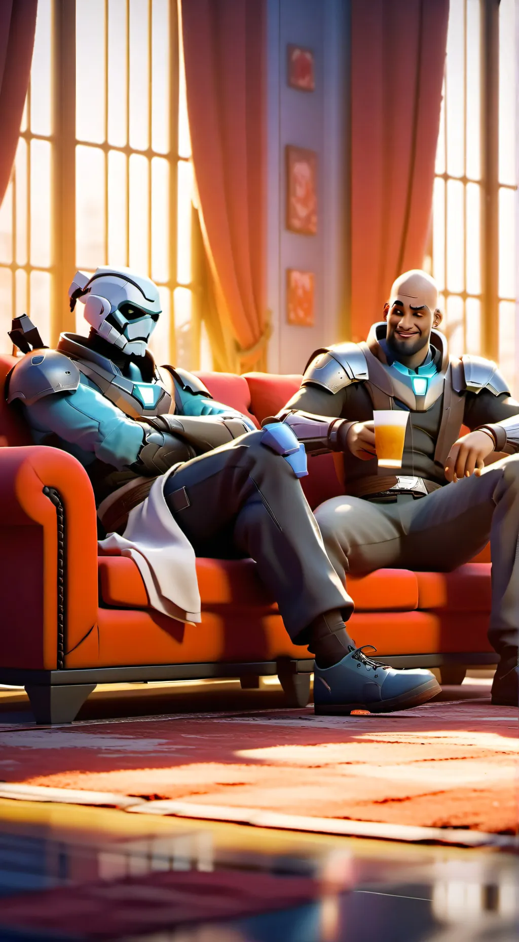 ai character: destiny chill out background