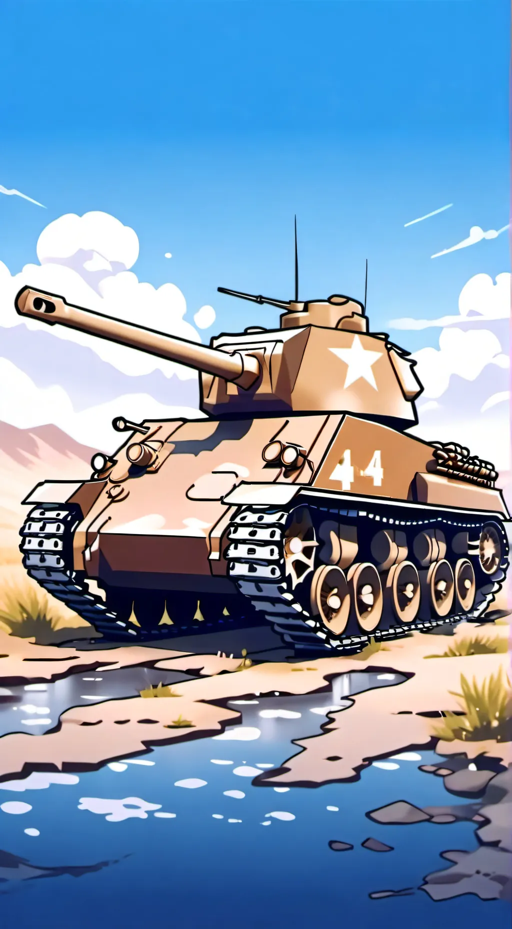 ai character: M4 Sherman background