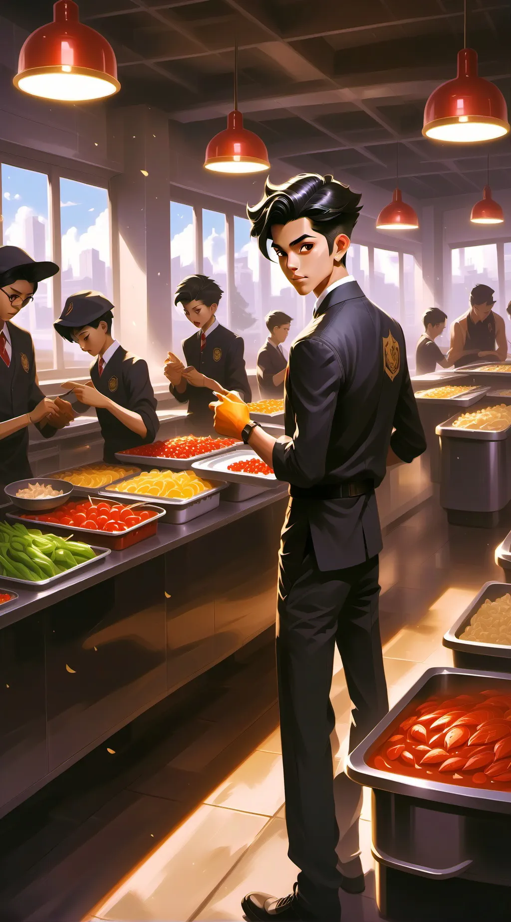 ai character: Global Snack Tycoo background