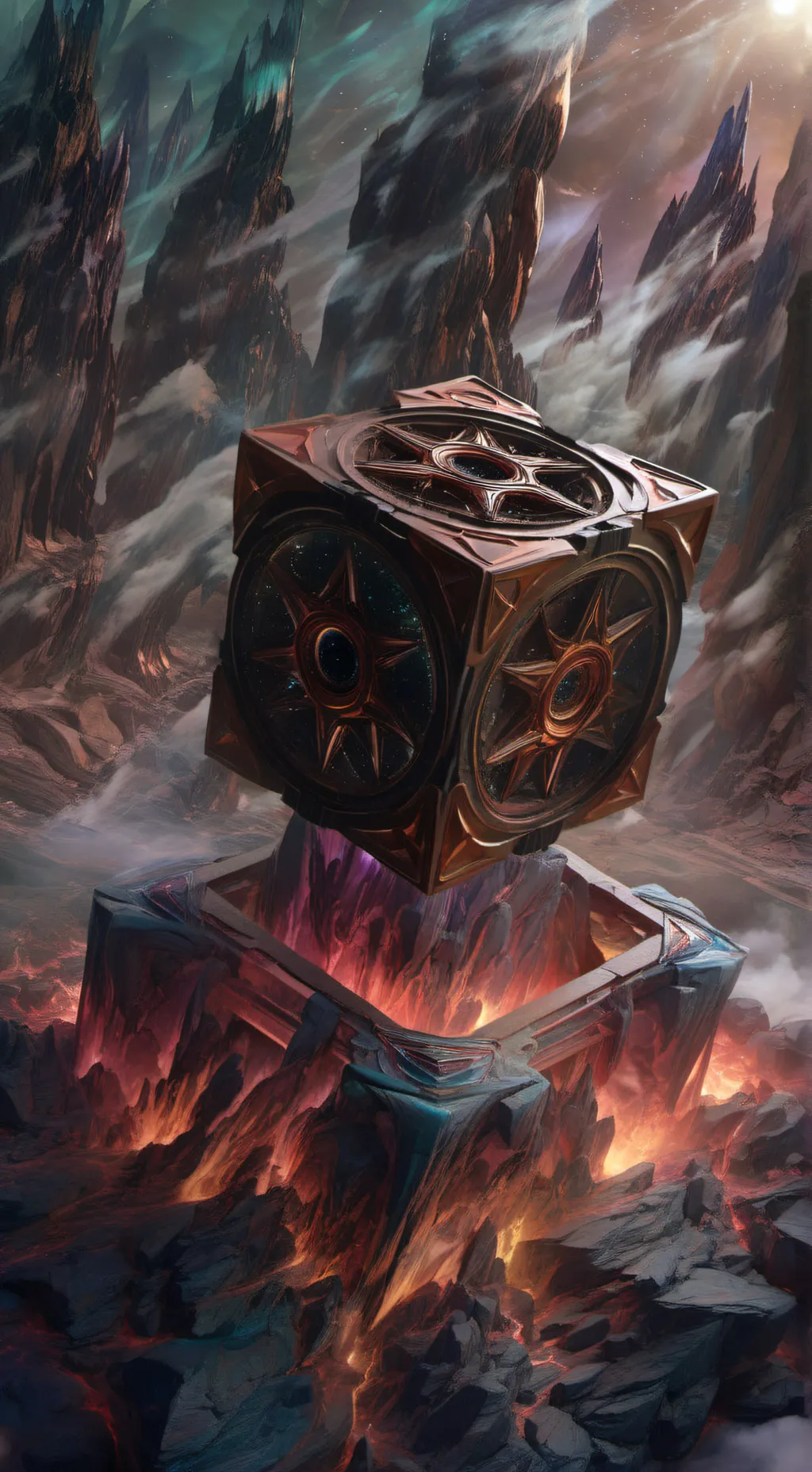 ai character: Fourth dimenshion background