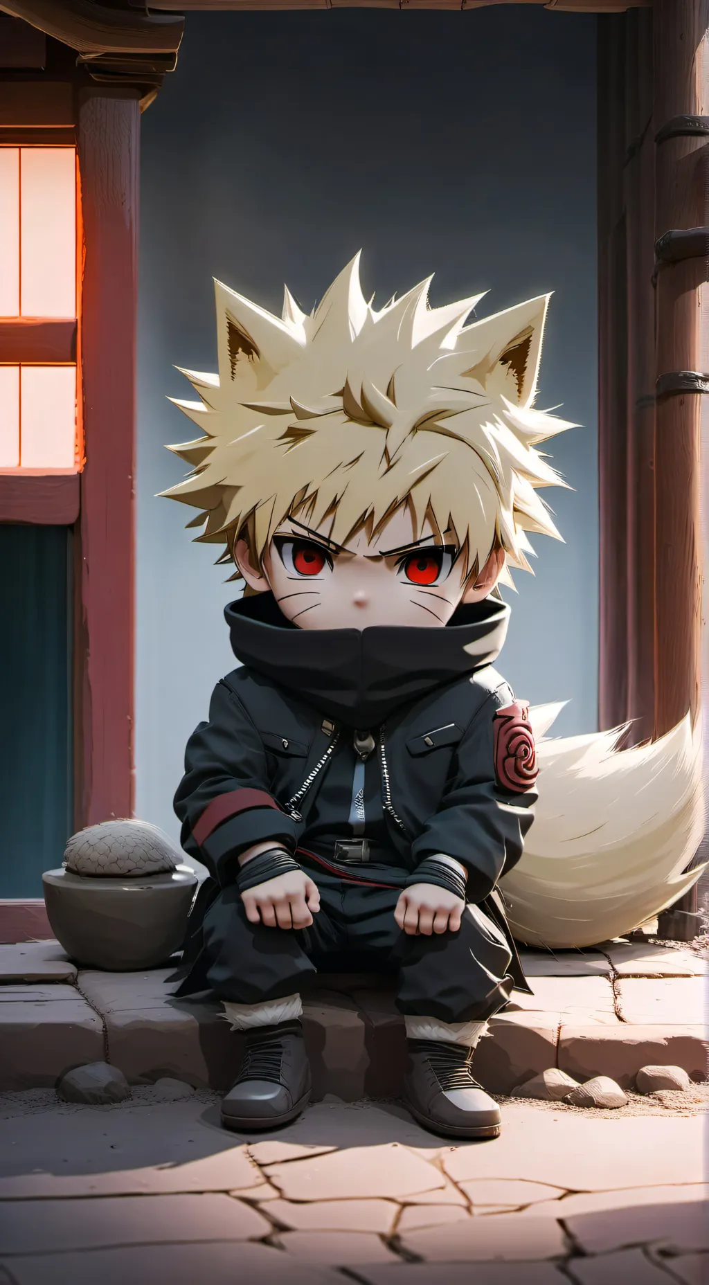 ai character: MHA BABY background