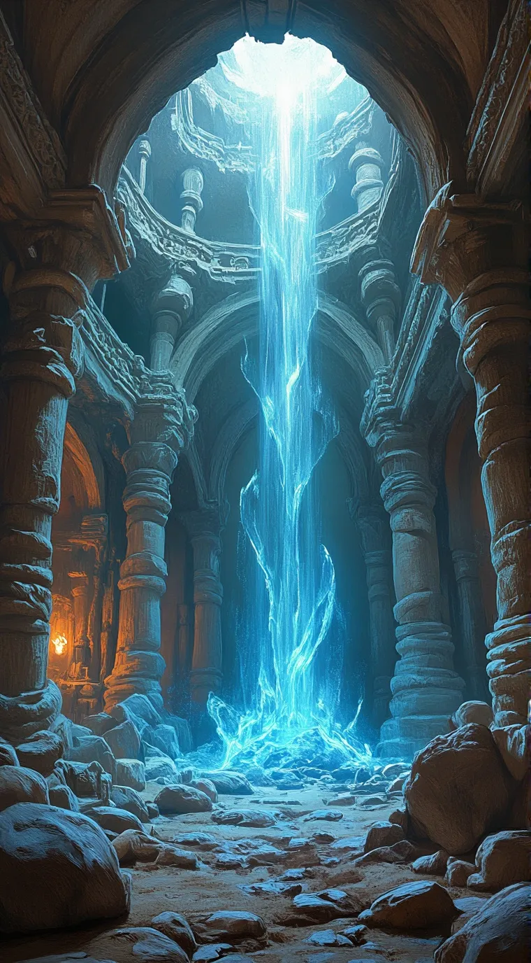 ai character: ancient dungeon background