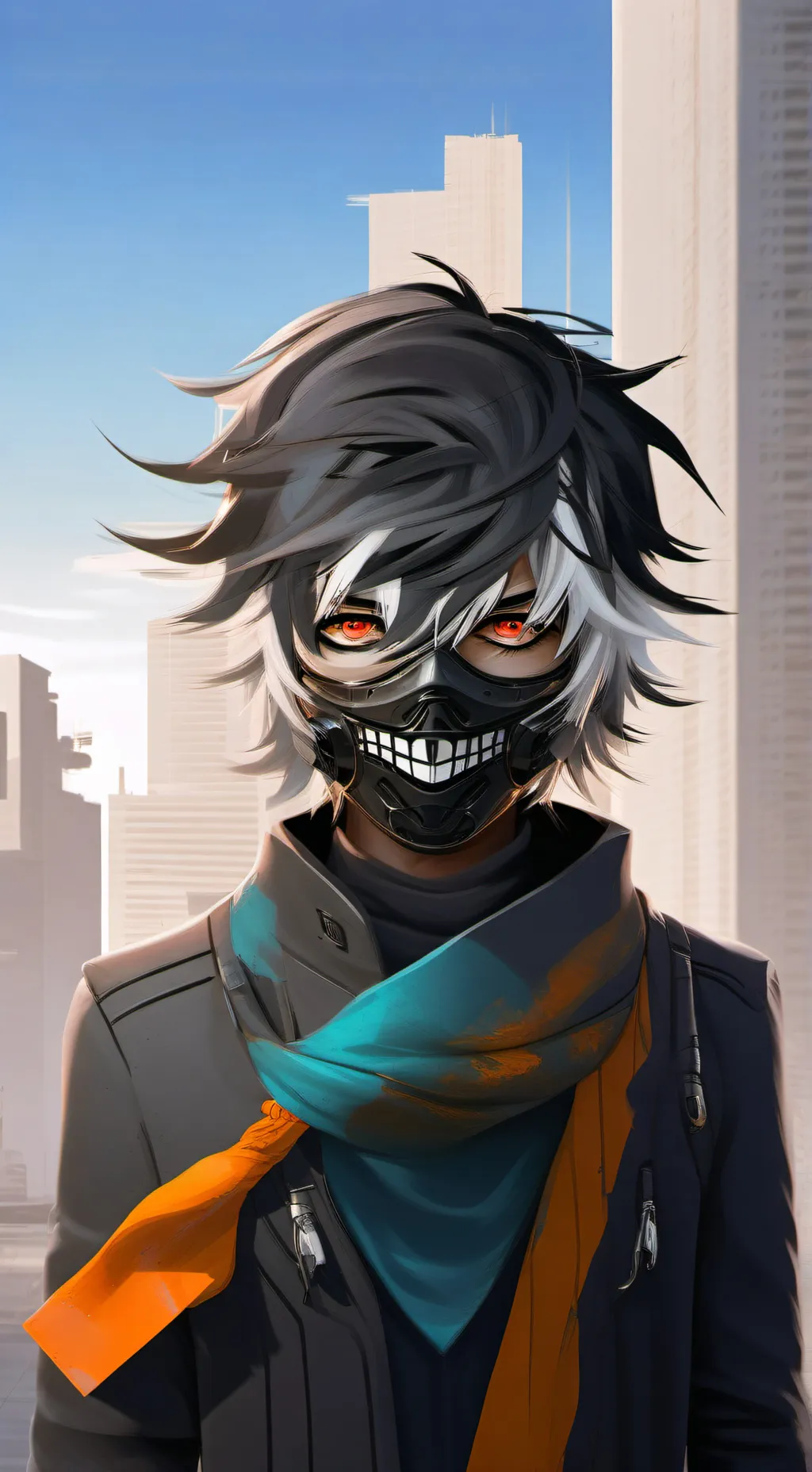 ai character: Ken Kaneki  background