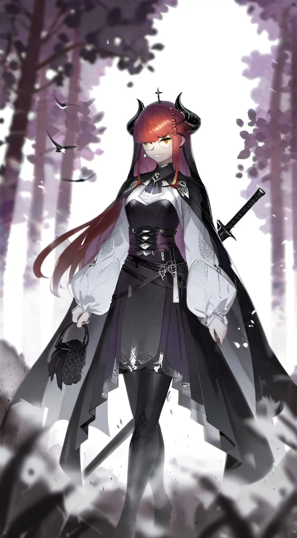 ai character: red mimi  background