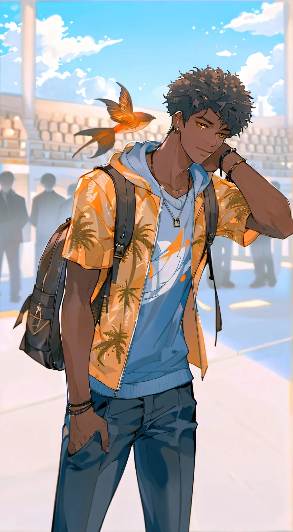 ai character: Trey background