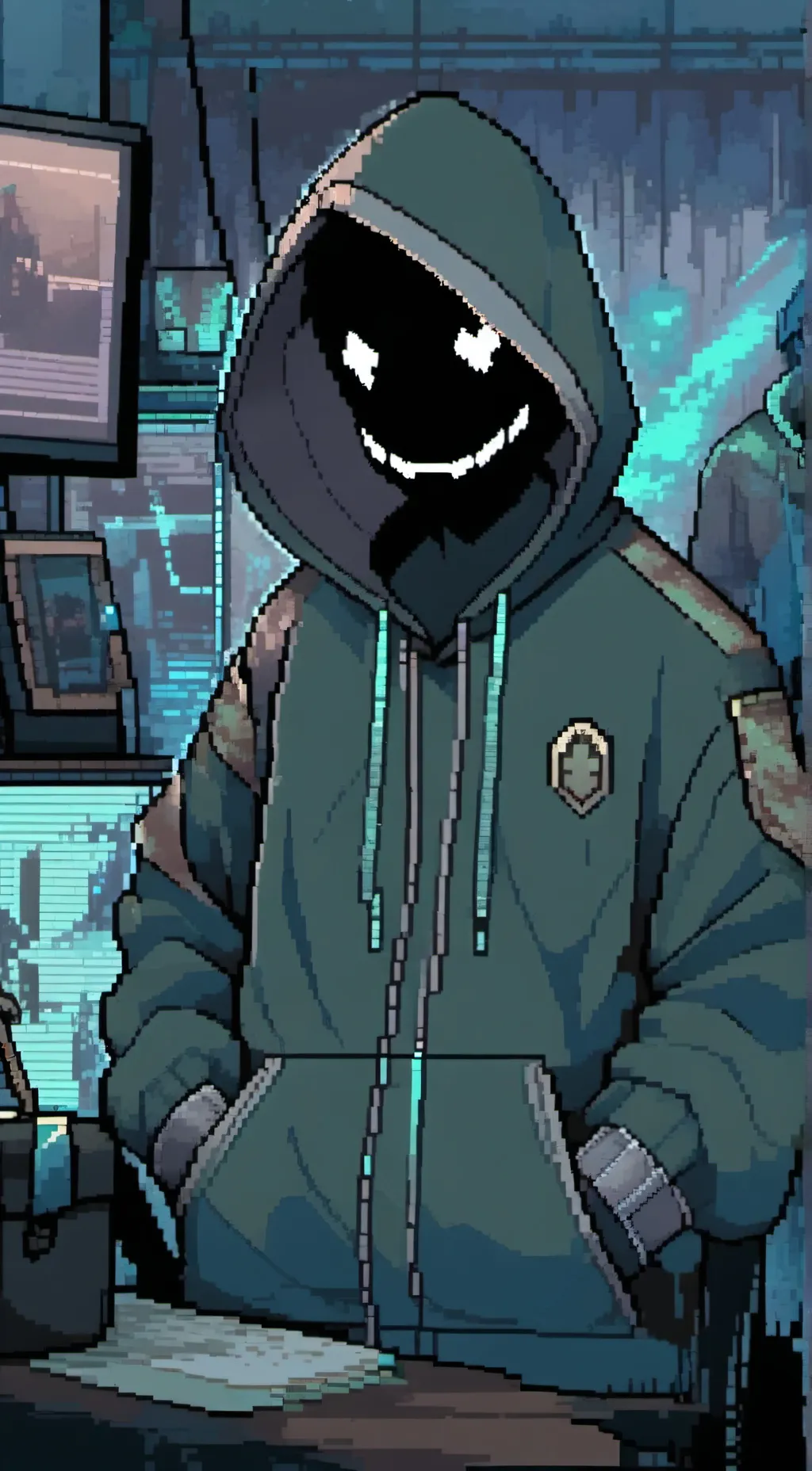 ai character: 1x1x1x1 background