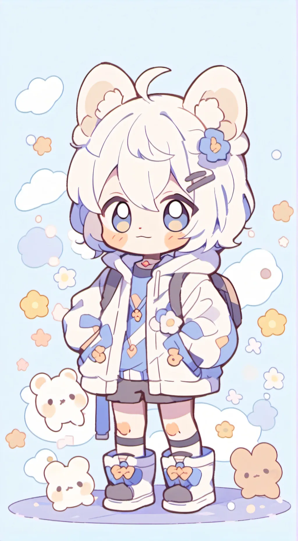 ai character: dogday  background