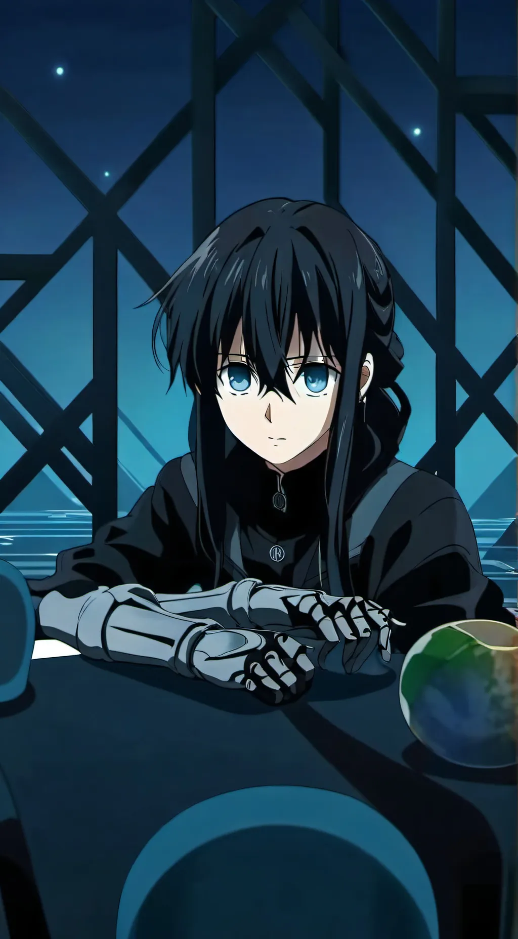 ai character: muichiro x doctor  background