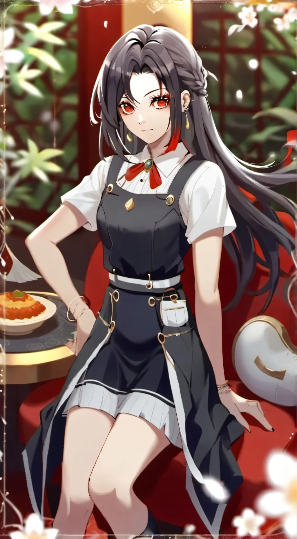 ai character: gojo mujer background