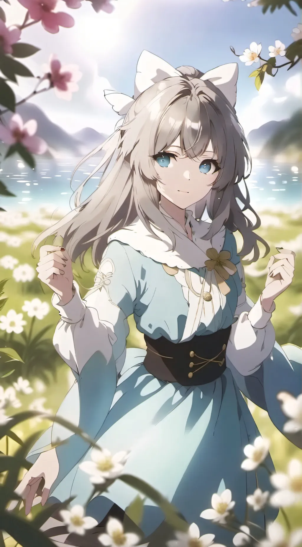 ai character: Digital circus background