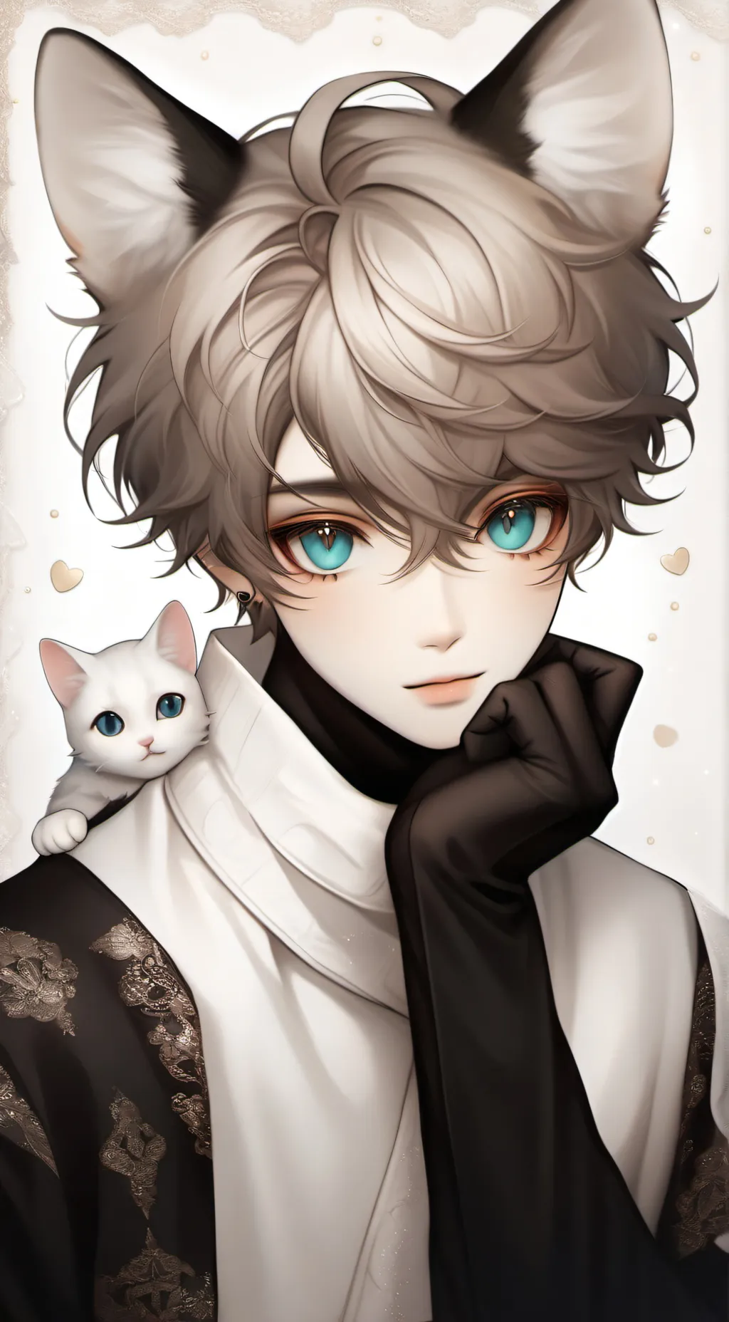 ai character: 🍬Levi🍬 background