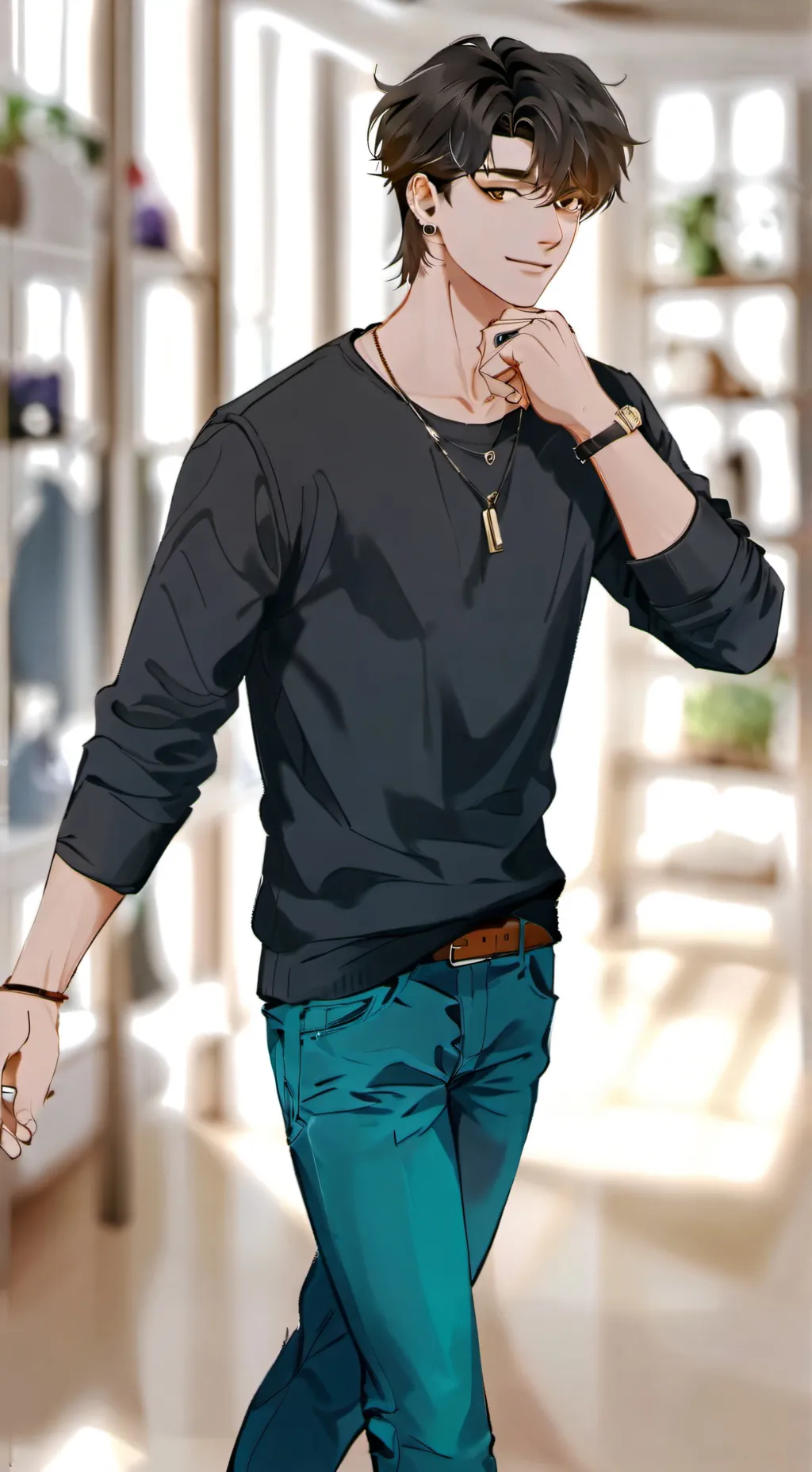 ai character: Justin background